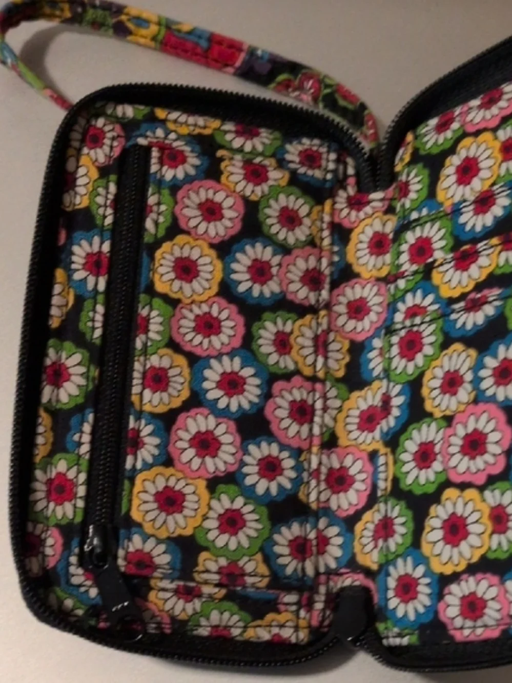 Vera Bradley Floral Pattern Wristlet  Case - Pink Multi
